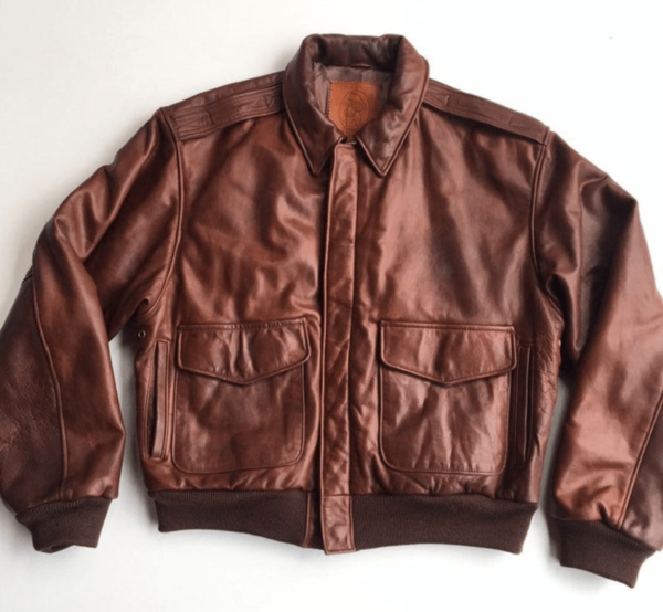 Golden Bear Brown Faux Leather Jacket
