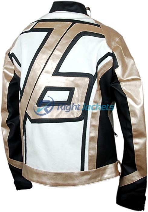 Golden Overwatch Soldier 76 John Jack Morrison Biker Leather Jacket