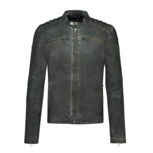 Goosecraft Slim Biker Style Leather Jacket