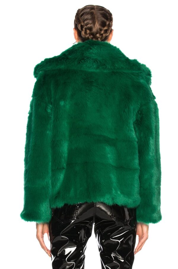 Green Fur Coat Jackit