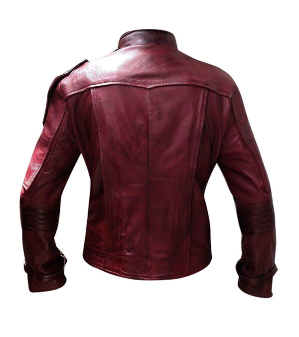 Guardian of Galaxy Stars Lord Vol 2 Leather Jacket