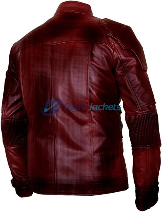 Guardians Of The Galaxy Vol 2 Brown Waxed Leather Jacket