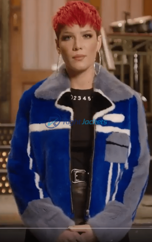 Halsey Saturday Night Live SNL R2D2 Fur Jacket