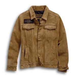 Harley Davidson Gauges Suede Leather Jacket