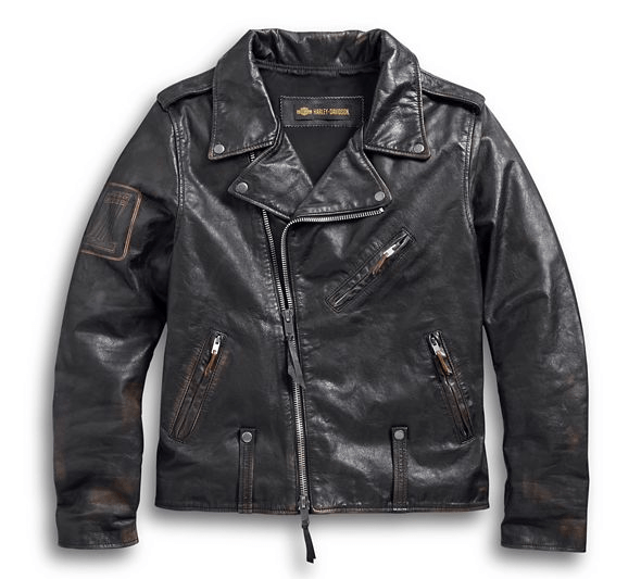 Harley Davidson Master Distressed Biker Leather Jacket
