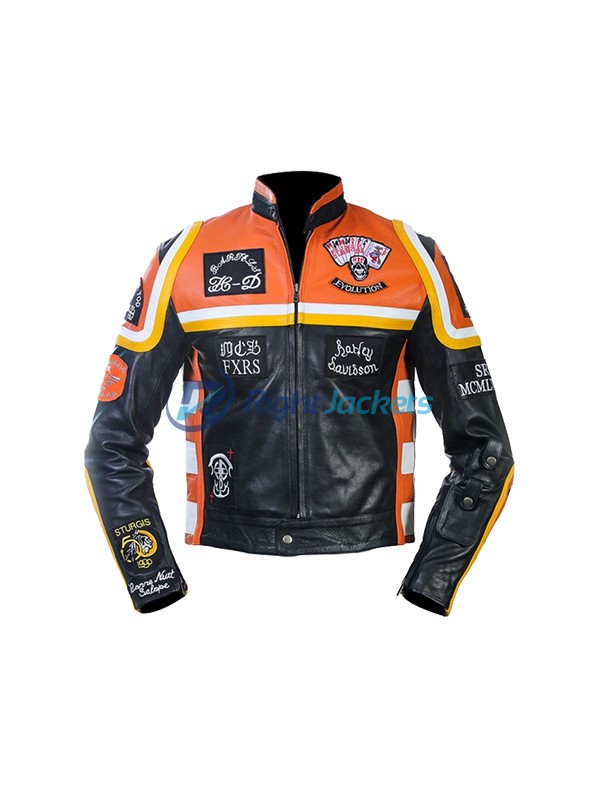 Harley Davidson & The Marlboro Man Biker Style Leather Jacket (Copy)