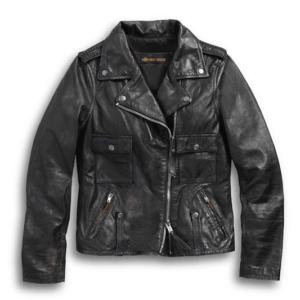 Harley Davidson Wild Distressed Leather Biker Jacket