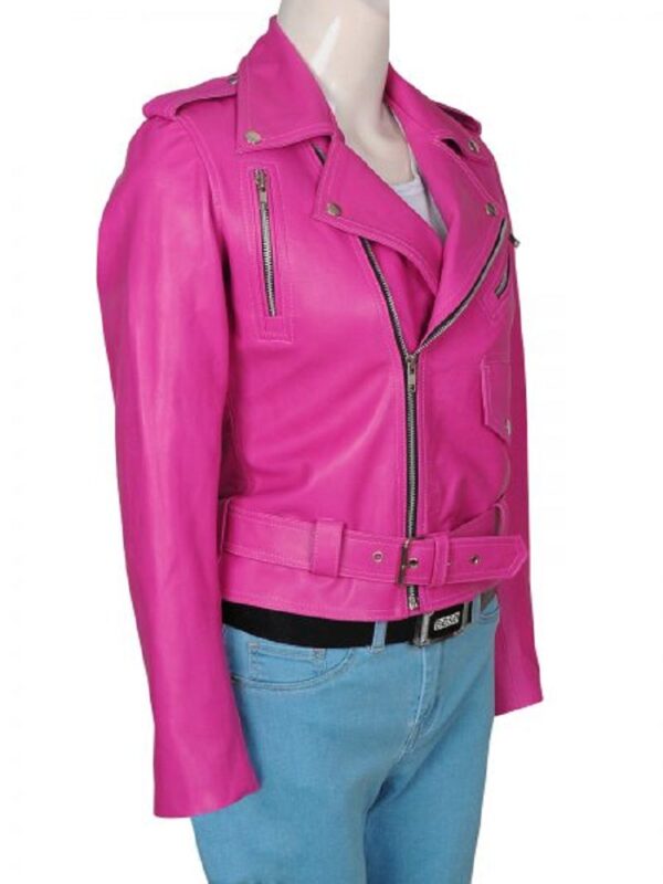 Hot Pinks Jessica Alba Leather Jacket