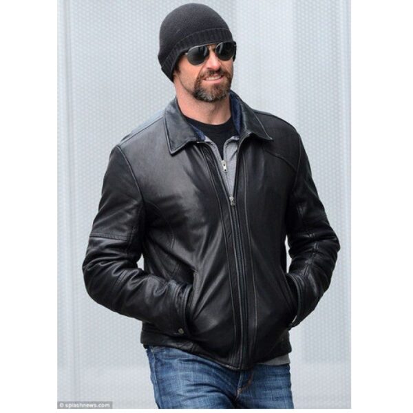 Hugh Jackman Wolverine Hero Hollywood Celebrity Leather Jacket