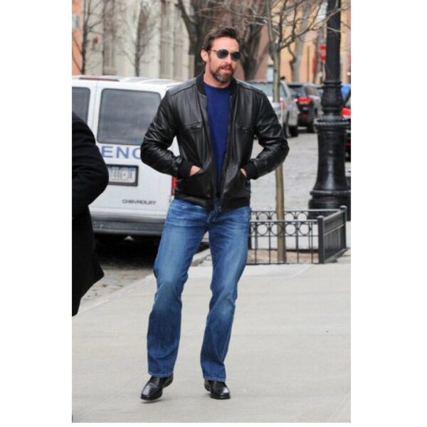 Hugh Jackman Wolverine Hero Hollywoods Celebrity Leather Jacket