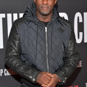 Idris Elba Quilted Bomber Jacket