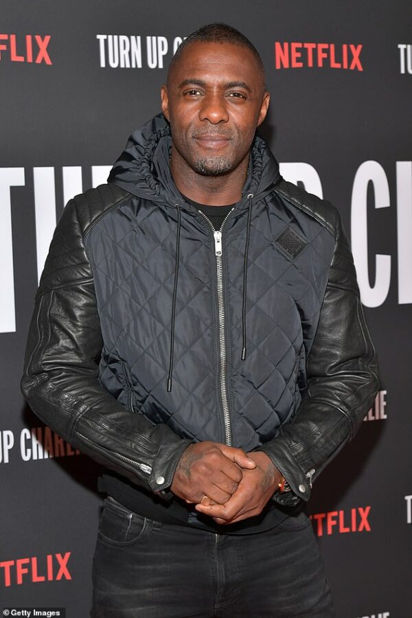 Idris Elba Quilted Bomber Jacket