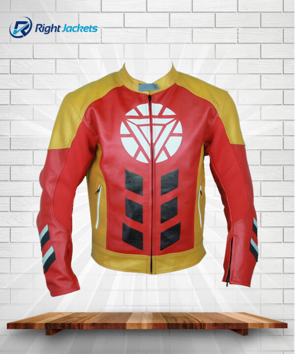 Iron Man Tony Stark Heart Logo Jacket - Right Jackets