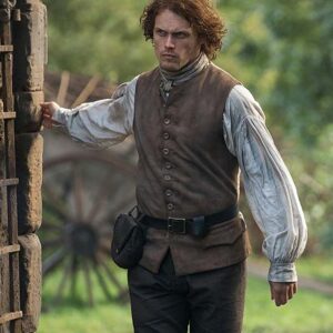 Jamie Fraser Outlander Season 03 Sam Heughan Brown Vest