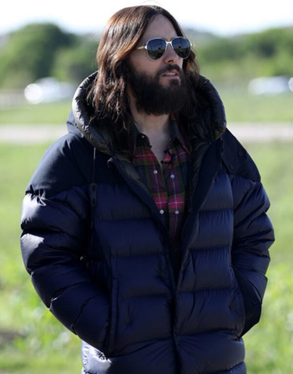 Jared Leto Morbius Film Shooting Puffer Hoodie Jacket