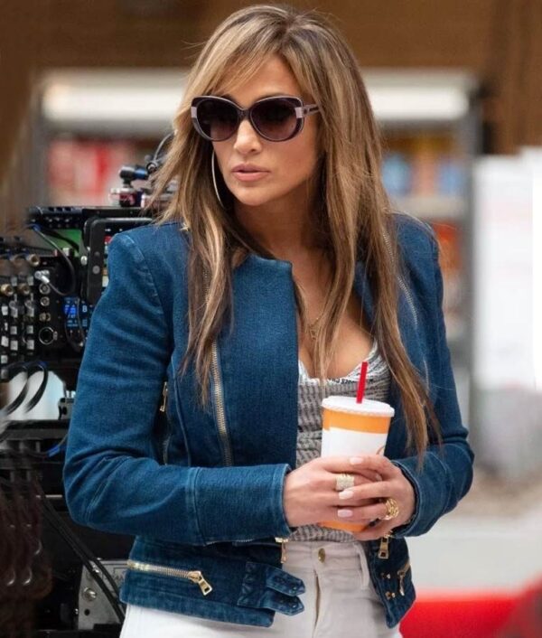 Jennifer Lopez Hustler Ramonas Blue Denim Jacket