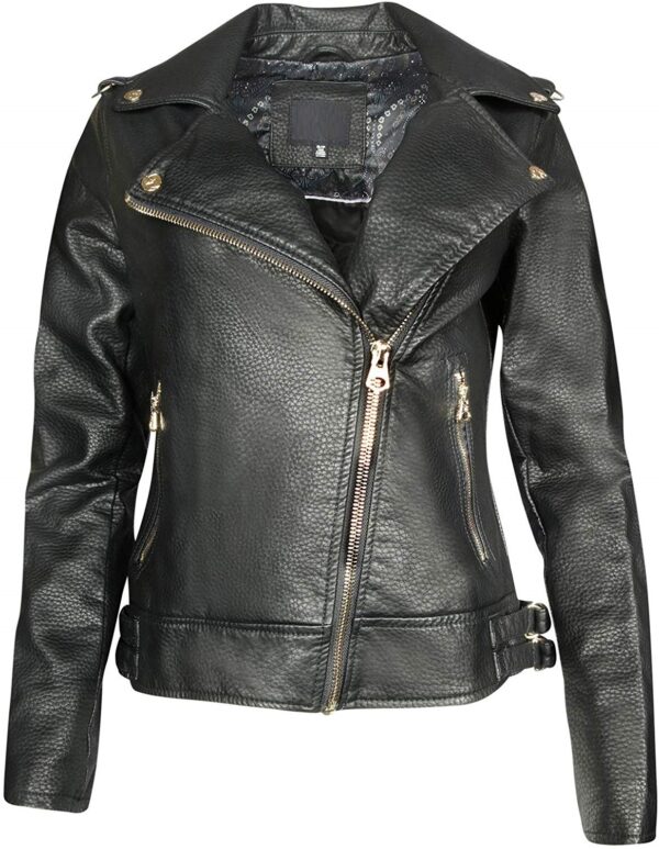 Jessica Simpson Moto Biker Leather Jacket