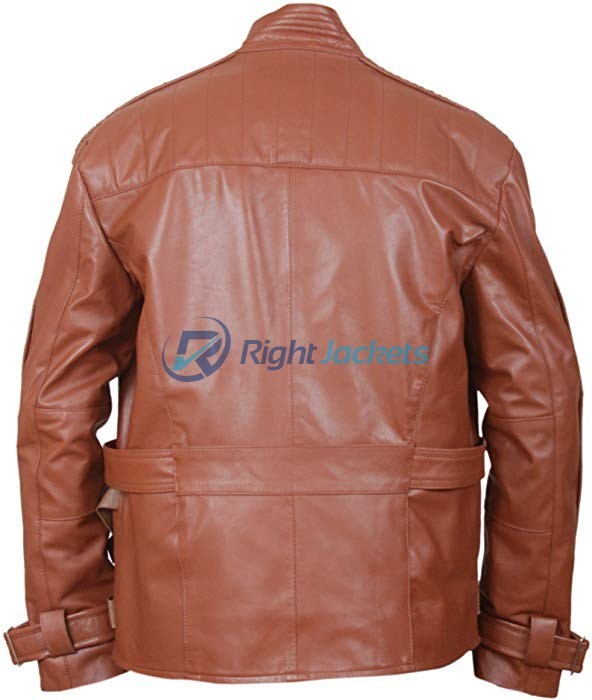 John Boyega Star Wars The Force Awakens Brown Leather Jacket