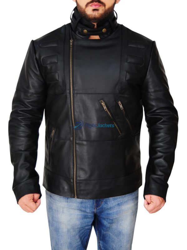 John Travolta Staying Alive Black Leather Jacket