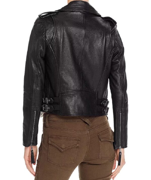 Joie Leolani Black Moto Leather Jackets