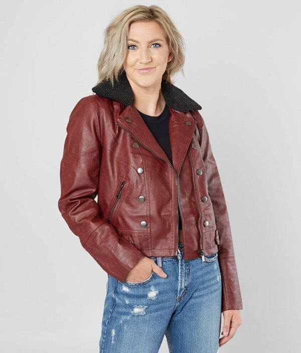 Jolt Fashion Vegan Leather Jacket