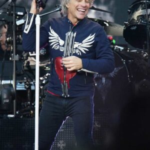 Jon Bon Jovi Concert 2019 Blue Cotton Jacket