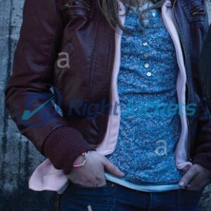 Julia Sarah The Killing Brown Custom Leather Jacket