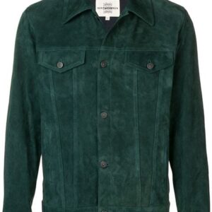 Kent & Curwin Green Suede Leather Jacket