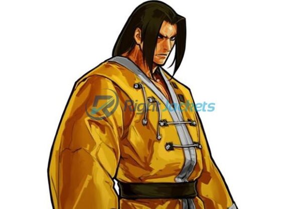 King Of Fighter Kof00 Stylish Yellow Leather Jacket