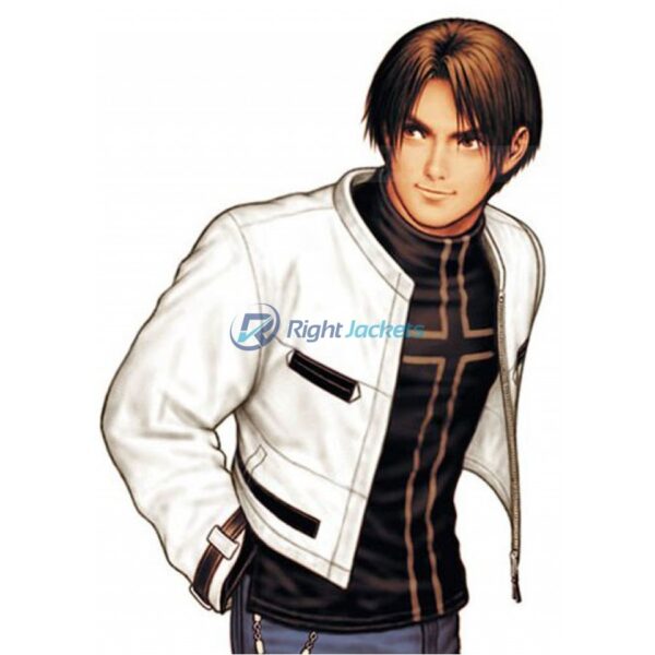 King of Fighters Kyo Kusanagi White World Leather Jacket