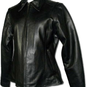 Ladies Buffalo Motorcycle Leather Jacket