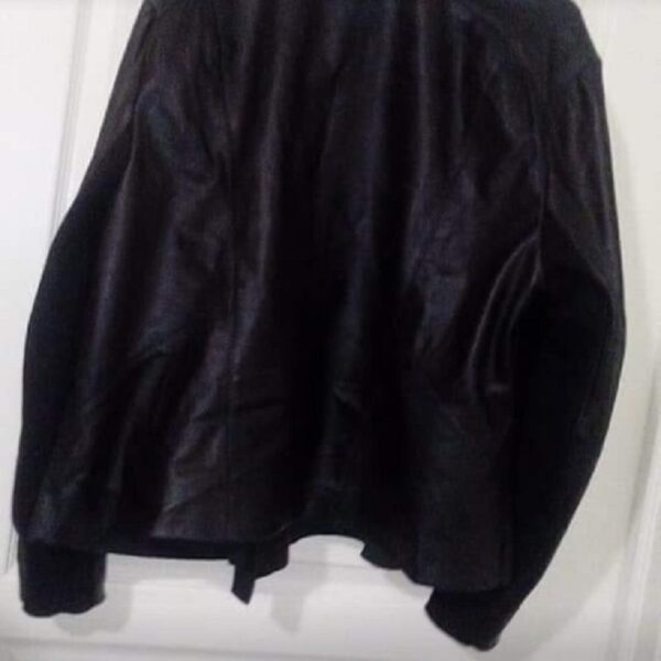 Ladies Halogen Black Leather Jacket