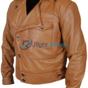 Leonardo DiCaprio Aviator Flight Brown Leather Jacket