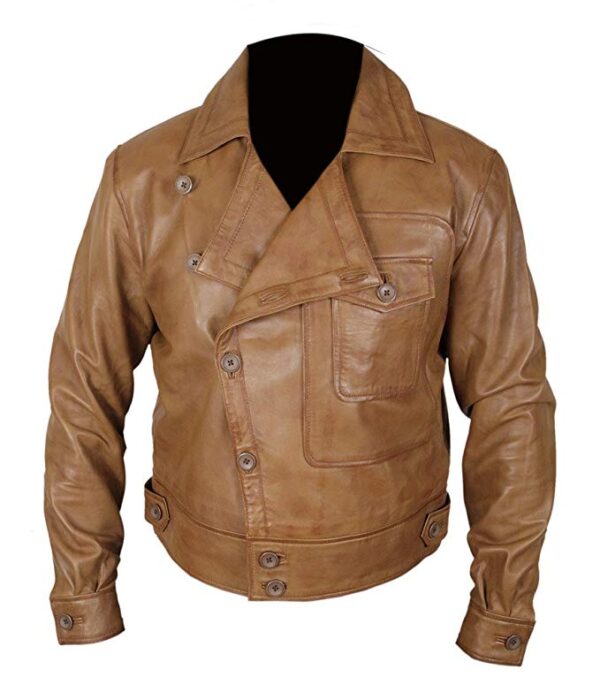 Leonardo DiCaprio The Aviator Genuine Flight Leather Jacket front