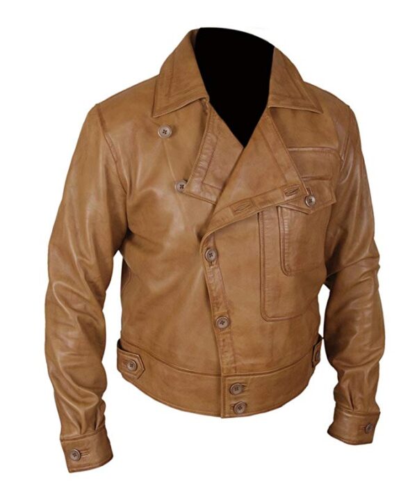 Leonardo DiCaprio The Aviator Genuine Flight Leather Jacket side