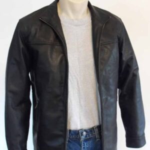 Leonardo Dicaprio Black Leather Jacket