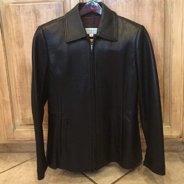 Liz Claiborne Soft Black Leather Jacket