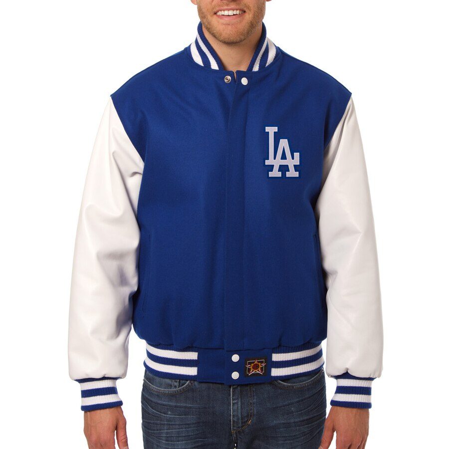 Los Angeles Dodgers Blue Baseball Varsity Jacket - Right Jackets