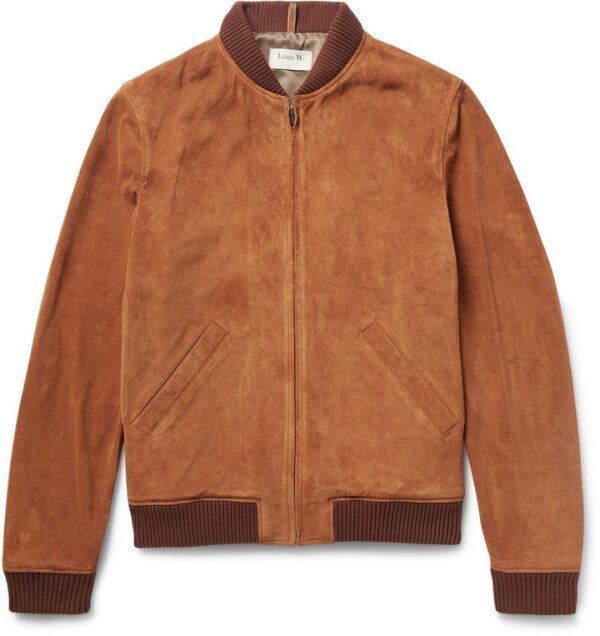 Louis W Suede Bomber Jacket
