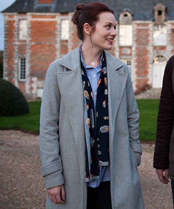 Maggie Around the Sun TV Series Cara Theobold Grey Wool Coat