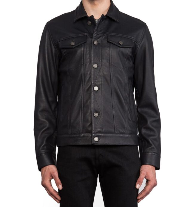 Marc Jacobs Orcha Black Leather Jacket