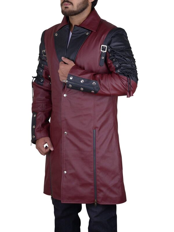 Matrix Trench Coat Steampunk Gothic Red and Black Coats