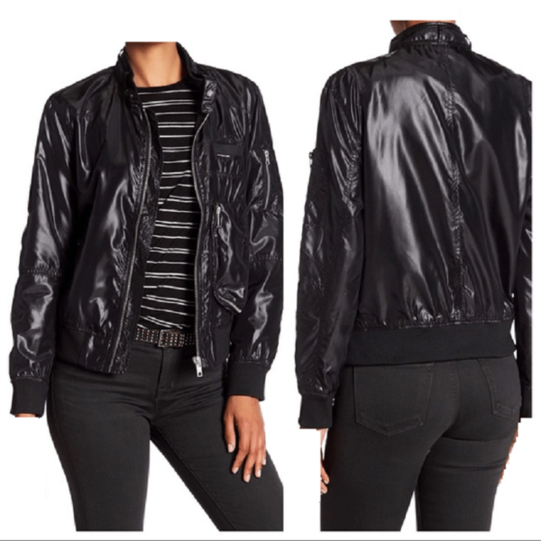 Members Only Leather Jacket Womens