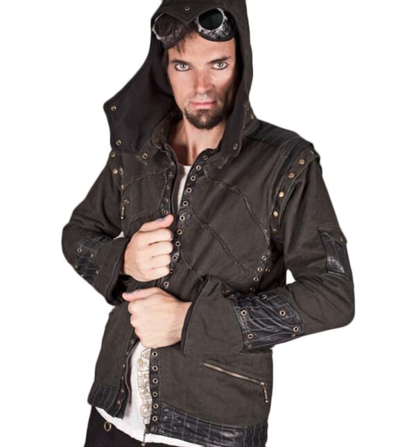 Men Fashion New Viking Brown Cosplay Jacket