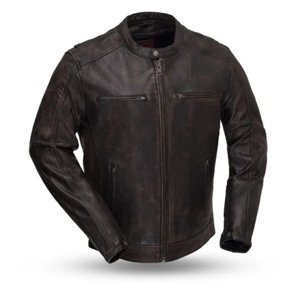Men Hipster Motorcycle Leather Jacket