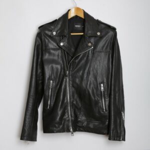 Men Imperial Black Biker Leather Jacket