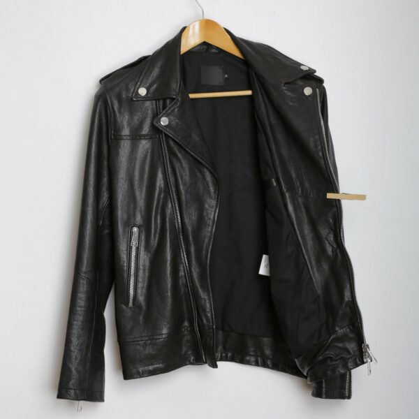 Men Imperial Black Bikers Leather Jacket