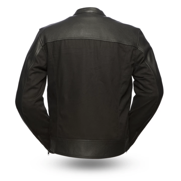 Men Invader Black Motorcycle Leather Jacket