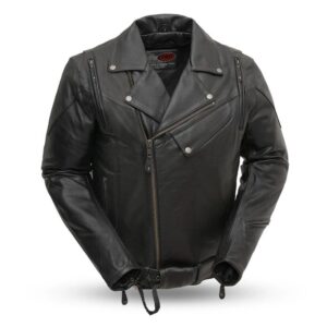 Mens 60's New Yorker Fashion Leather Jacket