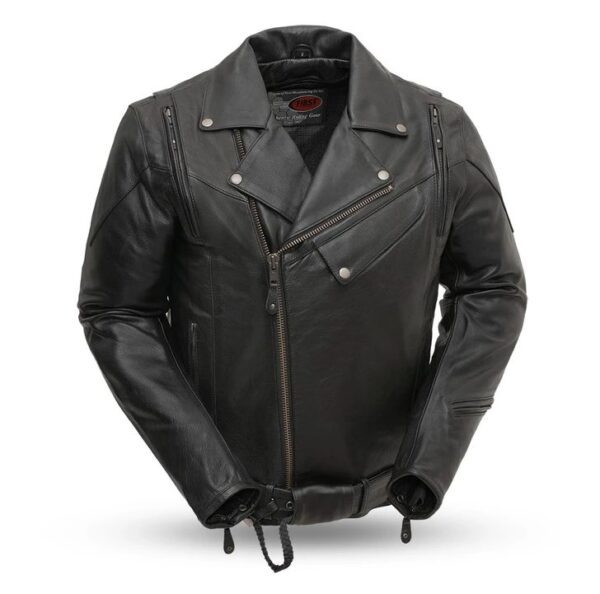 Mens 60's New Yorker Fashion Leather Jacket